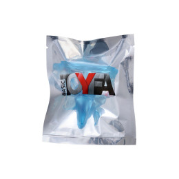 Анальная втулка TOYFA Basic, ABS пластик, голубой, 6,5 см, Ø 2,5 см