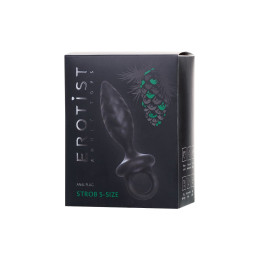 Анальная пробка Erotist Strob S - size, силикон, черная, 11,7 см