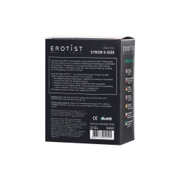 Анальная пробка Erotist Strob S - size, силикон, черная, 11,7 см