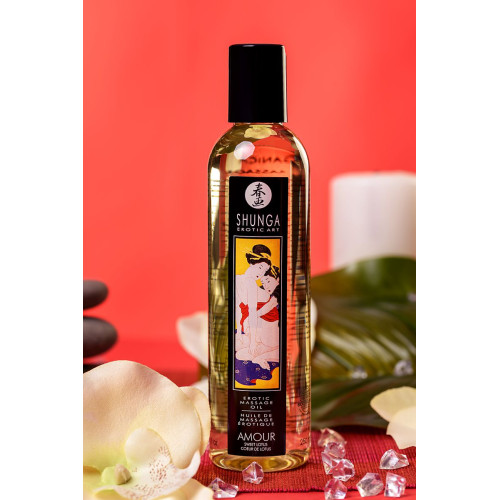 Масло массажное для тела Shunga «Сладкий лотос» (Amour Sweet Lotus), 240 мл