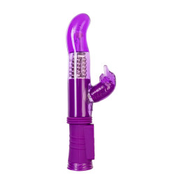 Вибратор с клиторальным стимулятором A-Toys by TOYFA High-Tech fantasy, TPR, фиолетовый, 22,5 см