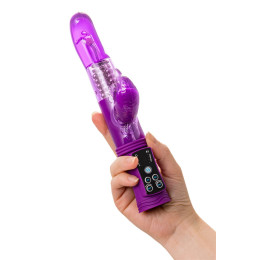 Вибратор с клиторальным стимулятором A-Toys by TOYFA High-Tech fantasy, TPR, фиолетовый, 22,5 см