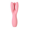 Вибростимулятор Satisfyer Threesome 3, силикон, розовый, 14 см
