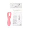 Вибростимулятор Satisfyer Threesome 3, силикон, розовый, 14 см