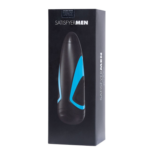 Мастурбатор нереалистичный Satisfyer Men One с регулировкой давления, силикон, чёрный, 25,5 см
