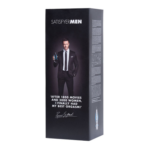 Мастурбатор нереалистичный Satisfyer Men One с регулировкой давления, силикон, чёрный, 25,5 см