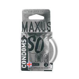 Презервативы Maxus 003, ультро-тонкие, латекс, железный кейс, 3 шт.