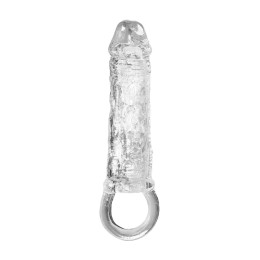 Насадка на пенис с кольцом XLover by TOYFA Increase+ для увеличения размера,  TPE, прозрачный, 14 см