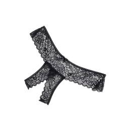 Трусы Eromantica, Juno, с доступом, черные, 42-44