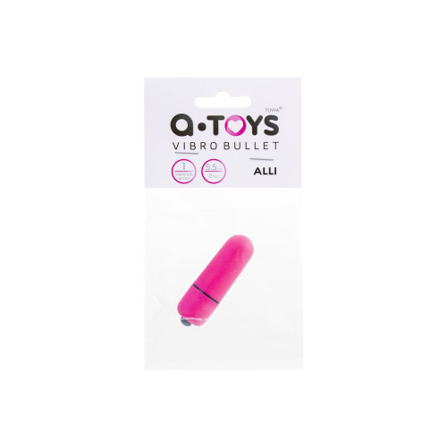 Вибропуля A-Toys by TOYFA Alli ABS пластик, розовый, 5,5 см, Ø 1,7 см