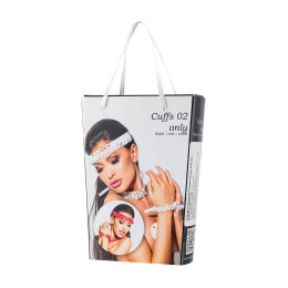 Манжеты Me Seduce Queen of hearts Arabesque, белые, OS