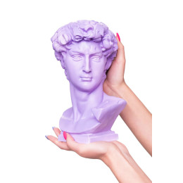Подставка под сувенирную продукцию "Бюст Давида" фиолетовый