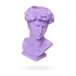 Подставка под сувенирную продукцию "Бюст Давида" фиолетовый