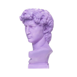 Подставка под сувенирную продукцию "Бюст Давида" фиолетовый