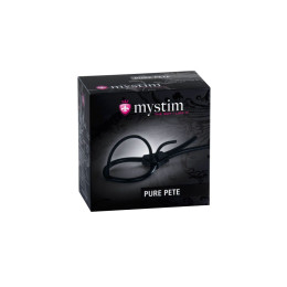 Электросбруя Mystim Pure Pete, силикон, черный, 14 см