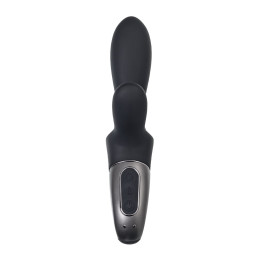 Вибростимулятор-унисекс с подогревом Satisfyer Heated Climax+ Connect App, черный, 20,7 см