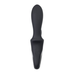 Вибростимулятор-унисекс с подогревом Satisfyer Heated Climax+ Connect App, черный, 20,7 см
