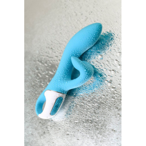 Нереалистичный вибратор Satisfyer Embrace me, силикон, бирюзовый, 22,5 см