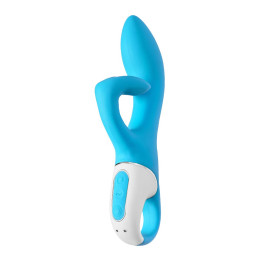 Нереалистичный вибратор Satisfyer Embrace me, силикон, бирюзовый, 22,5 см