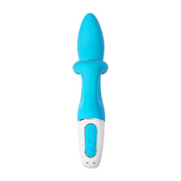 Нереалистичный вибратор Satisfyer Embrace me, силикон, бирюзовый, 22,5 см