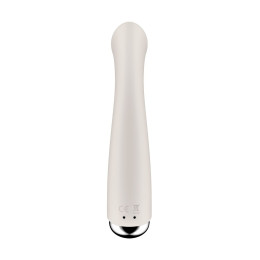 Вибратор для точки G  с ротацией Satisfyer Spinning G-Spot 1, силикон, бежевый, 16,8 см