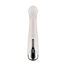Вибратор для точки G  с ротацией Satisfyer Spinning G-Spot 1, силикон, бежевый, 16,8 см