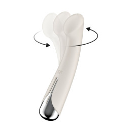 Вибратор для точки G  с ротацией Satisfyer Spinning G-Spot 1, силикон, бежевый, 16,8 см