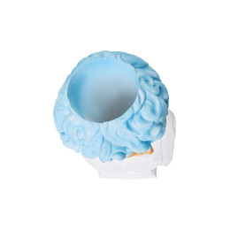 Подставка под сувенирную продукцию "Бюст Давида" гоубой с золотом