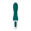 Нереалистичный вибратор Satisfyer Hug me Connect App, силикон, серо-голубой, 20,5 см