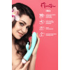 Вибратор с клиторальным стимулятором Flovetta IRIS, силикон, голубой, 22 см