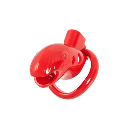 Пояс верности мужской Black&Red by TOYFA, ABS пластик, красный, 10 см