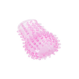 Насадка на палец Eromantica Gentle, розовая, силикон