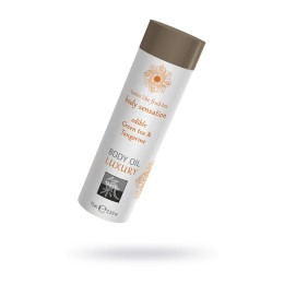 Съедобное масло для тела - Зеленый чай и мандарин, 75мл.