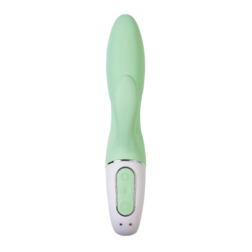 Вибратор с расширением Satisfyer Air Pump Bunny 5+ Connect App, силикон, мятный, 10 см