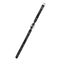 Чокер-ошейник Pecado BDSM, со связанными кольцами, натуральная кожа, чёрный