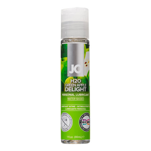 Съедобный лубрикант со вкусом зеленого яблока JO H2O Green Apple, 30 мл