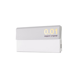 Презервативы Sagami, original 0.01, L-size, гладкие, 19 см, 5,8 см, 5 шт.