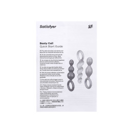 Набор анальных плагов Satisfyer Booty Call black 3 шт, силикон, чёрный, 13,5 см