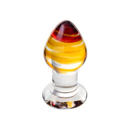 Анальная втулка Sexus Glass, стекло, прозрачная, 9 см, Ø 4 см