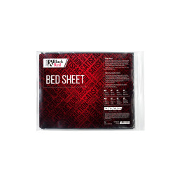 Простыня для секса Black&Red by TOYFA, ПВХ, черный, 220х200