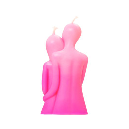 Свеча интерьерная Штучки-Дрючки "Пара", розовый, 95г