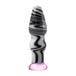 Анальная втулка Sexus Glass, стекло, белый, 12,5 см, Ø 3,5 см