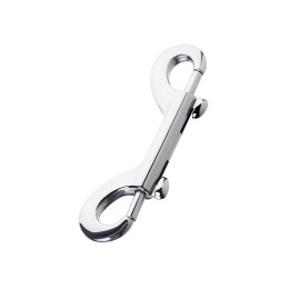 Карабин двусторонний Metal by TOYFA, металл, серебряный, 9 см