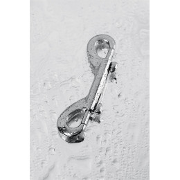 Карабин двусторонний Metal by TOYFA, металл, серебряный, 9 см