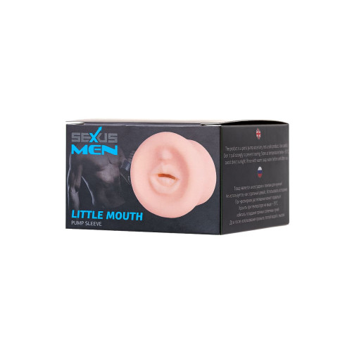 Насадка на помпу Sexus Men LITTLE MOUTH, TPE, телесный, 7,5 см