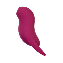 Вакуум-волновой стимулятор клитора с вибрацией Satisfyer Pocket Pro 1, силикон, бордовый, 13,9 см