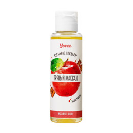 Масло для массажа Yovee «Пряный массаж» с афродизиаком, с ароматом яблока и корицы, 50 мл