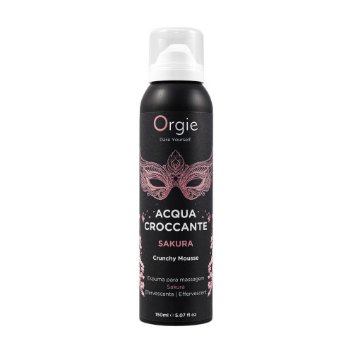 Шипучая пена для массажа Orgie Acqua Croccante Sakura, аромат цветов сакуры, 150 мл