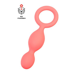 Анальный плаг, силикон, пыльный розовый, 13,5 см (в пакете)