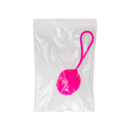 Вагинальный шарик, силикон, розовый, 10,5 см (в пакете)
